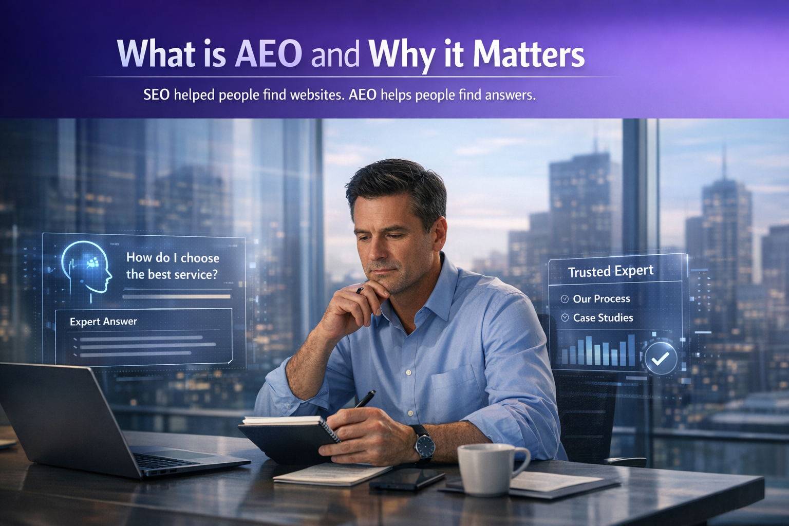 SEO helped people find websites. AEO helps people find answers.
